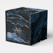 Blue Gold Marble Geschenkboxen Individuelle Name L Geschenkschachtel (Rückseite)