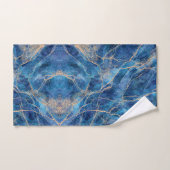 Blue Gold Marble Hübsch Handtuch (Handtuch)