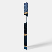 Blue Gold Marble Individuelle Name Letter iPhone C iPhone Hülle (Rechte Seite)