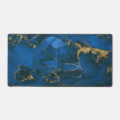 Blue Gold Marble Schreibtischunterlage (Vorderseite)