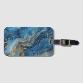 Blue Gold Marbour Gepäckmarke Gepäckanhänger (Vorderseite (Horizontal))