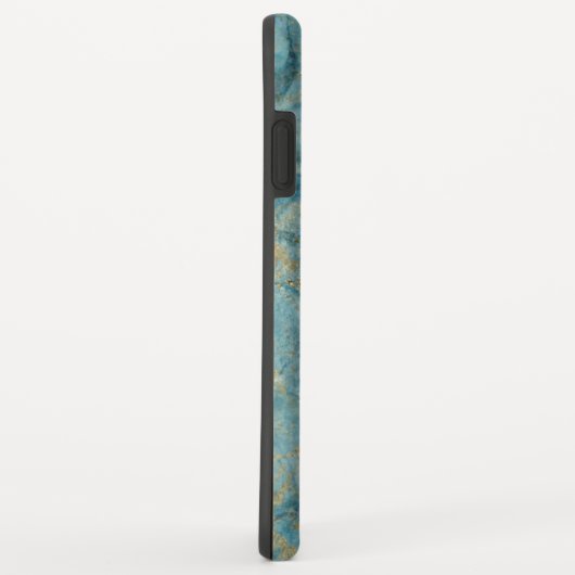Blue Gold Marmor Case-Mate iPhone Hülle (Hinten/Rechts)