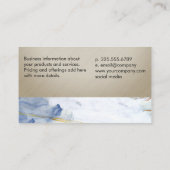 Blue Gold-Marmor für Nageltechniker Visitenkarte (Rückseite)