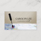 Blue Gold-Marmor für Nageltechniker Visitenkarte (Vorderseite)