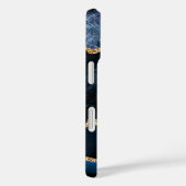 Blue Gold Marmor Ihr Letter Name iPhone Fall Case-Mate iPhone Hülle (Rückseite / Rechts)