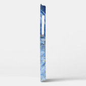 Blue Gold Marmor: Luxus Textur. Case-Mate iPhone Hülle (Rückseite / Links)