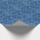 Blue & Gold marokkanische Tile Wrap Geschenkpapier (Ecke)