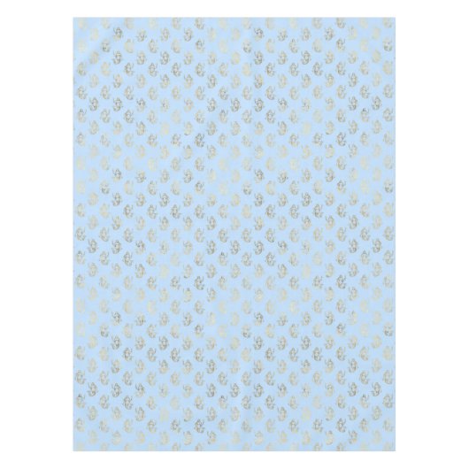 Blue Gold Meerjungfrau Thema Baby Dusche Geburtsta Tischdecke (Vorderseite)