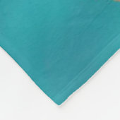 Blue Gold Metallic Marmorstein Fleecedecke (Ecke)