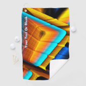 Blue-Gold-Metallic-Muster 33 Golfhandtuch (Insitu)