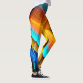 Blue-Gold-Metallic-Muster 33 Leggings (Rechts)