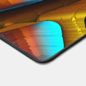 Blue-Gold-Metallic-Muster 33 Schreibtischunterlage (Ecke)