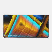 Blue-Gold-Metallic-Muster 33 Schreibtischunterlage (Vorderseite)