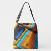 Blue-Gold-Metallic-Muster 33 Tragetaschen Mit Langen Trägern (Rückseite)