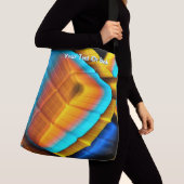 Blue-Gold-Metallic-Muster 33 Tragetaschen Mit Langen Trägern (Von Nahem)