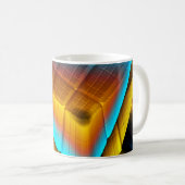 Blue-Gold Metallic Pattern 33 Kaffeetasse (VorderseiteRechts)