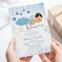 Blue Gold Mexican Baby Angel Baby Dusche