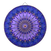 Blue Gold Modern Dartboard Dartscheibe (vorne)