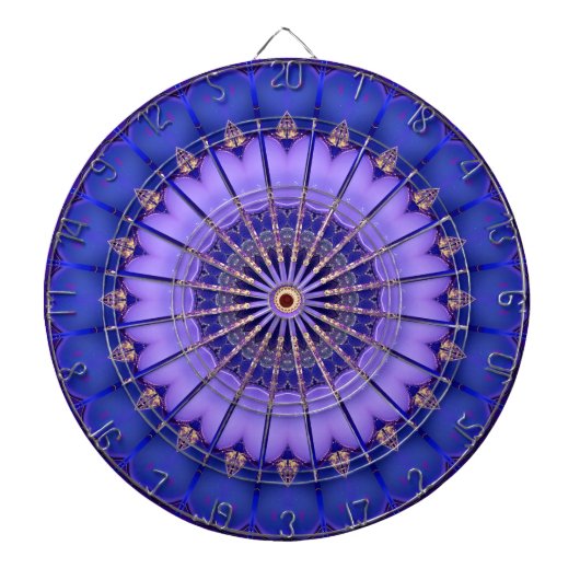 Blue Gold Modern Dartboard Dartscheibe (vorne)