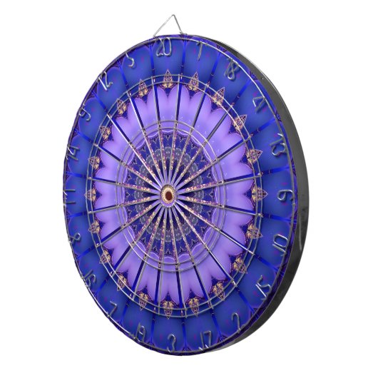 Blue Gold Modern Dartboard Dartscheibe (Vorderseite rechts)