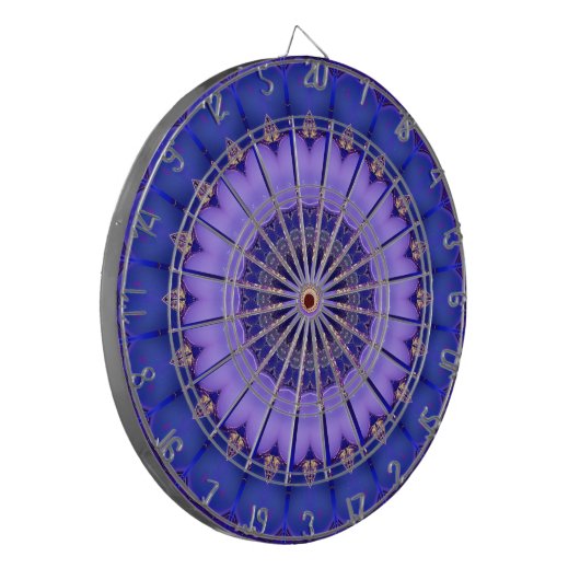Blue Gold Modern Dartboard Dartscheibe (Vorderseite Links)