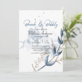 Blue Gold Moderne Blumenzauber (Stehend Vorderseite)