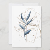 Blue Gold Moderne Blumenzauber (Rückseite)