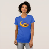 Blue & Gold Moschee auf Crescent Moons Stars Ramad T-Shirt (Vorne ganz)