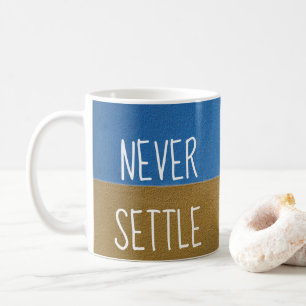 Blue & Gold Motivierend Angebot NIE EINSTELLEN Kaffeetasse