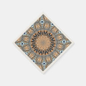 Blue Gold Napkins Serviette (Ecke)