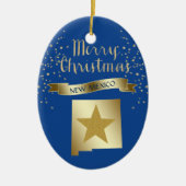Blue Gold New Mexico Keramikornament (Vorne)