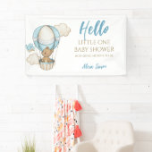 Blue Gold Niedlich Baby Boy Dusche Banner (Insitu)