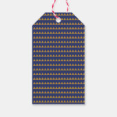 Blue Gold Nutcracker Drummer Weihnachtsgeschenk Ta Geschenkanhänger (Rückseite)