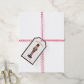 Blue Gold Nutcracker Drummer Weihnachtsgeschenk Ta Geschenkanhänger (Mit Garn)