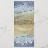 Blue & Gold ⚓️ oder Nautical Wedding Menükarte (Rückseite)