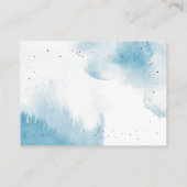 Blue Gold Over Moon Book Request Begleitkarte (Rückseite)