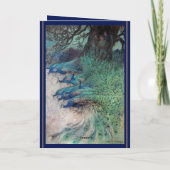 Blue Gold Peacock Indian Wedding Details, Programm (Rückseite)