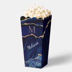 Blue Gold Personalisiert Popcorn Box Geschenkschachtel