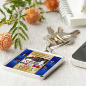 Blue Gold Personalisierte Christliche Schlüsselanh Schlüsselanhänger (Seite)