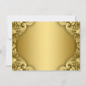 Blue Gold Prince Crown Prince Birthday Party Einladung (Rückseite)