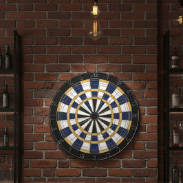 Blue Gold Professional Dartboard Wall Art Dartscheibe