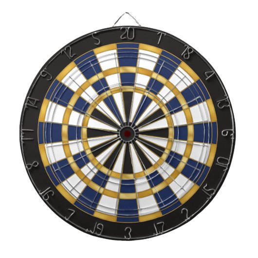Blue Gold Professional Dartboard Wall Art Dartscheibe (vorne)