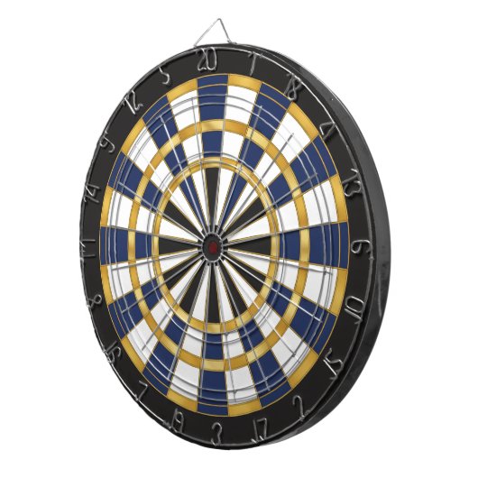 Blue Gold Professional Dartboard Wall Art Dartscheibe (Vorderseite rechts)
