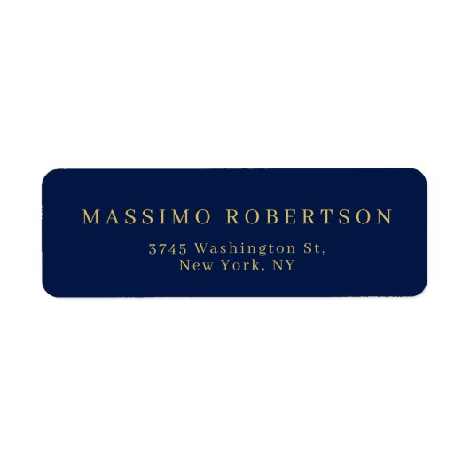 Blue Gold Professional Trendiger Eigener Name (Vorne)