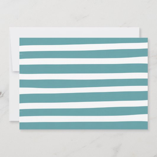 Blue & Gold Pumpkin Drive by Baby Dusche Einladung (Rückseite)