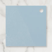 Blue Gold Pumpkin Fall Baby Dusche Vielen Dank Geschenkanhänger (Rückseite)