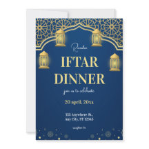 Blue Gold Ramadhan Iftar Abendessen