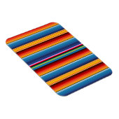 Blue Gold Red Mexican Sarape Magnet (Rechte Seite)