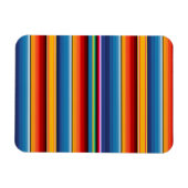 Blue Gold Red Mexican Sarape Magnet (Horizontal)
