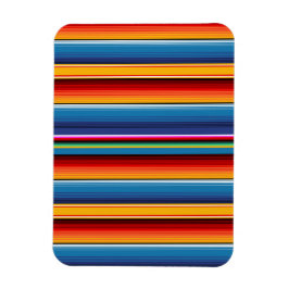Blue Gold Red Mexican Sarape Magnet